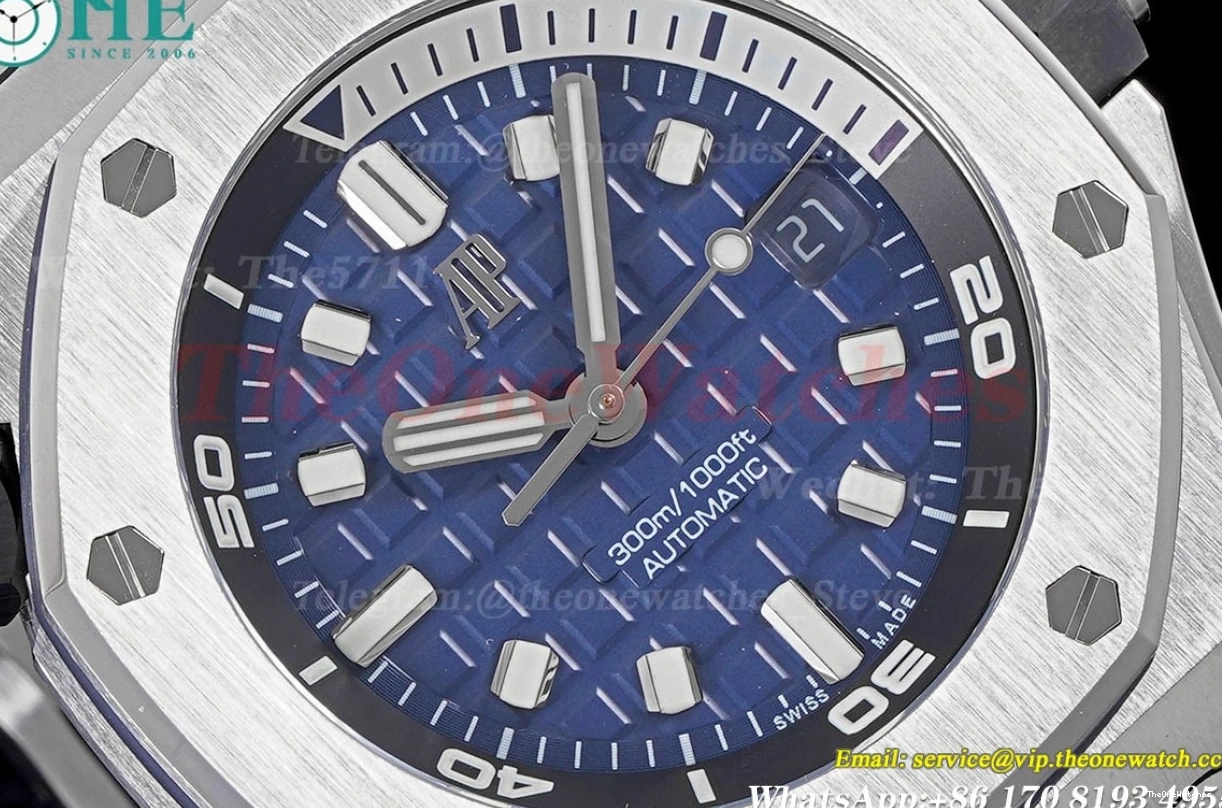 Offshore Stk 15720 APS SS RU Royal Diver Clone Super A4308 Oak Blue 42mm 0411